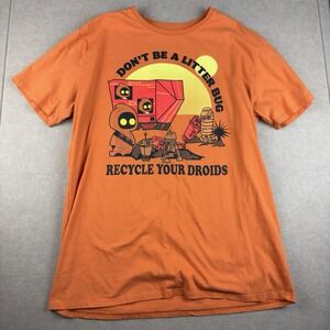 Star Wars Recycle Your Droids Shirt XL‎ Orange Jawa Droid Her Universe Tee
